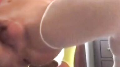 Early Video Crossdressing and Riding Huge Dildos - 3 image