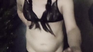 Sissy MariaStephanie as Wednesday Addams cosplay slut walk,ex wife task! - 5 image