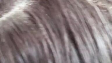 Publicly, in the summer forest, on the face - 14 image