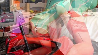 Latex Nurse Spit Roast - 4 image