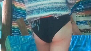 Compilation of some of last year's scenes and new clip outside dressed in my tutu and black pantys - 14 image