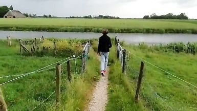 Hiking slutty Annemieke caught playing on her trip - 3 image