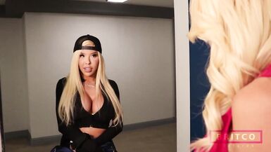 Hot Blonde Brittany Andrews Gets Banged By Lovely TGirl Brittney Kade!