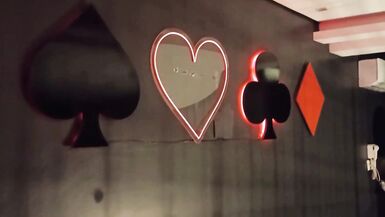 Between balls in the pool with the hot trans sticking her ass in my dick