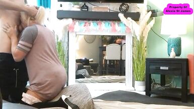 Cheating men fuck sissy trans and creampie her ALEXIA ST JAMES - 12 image