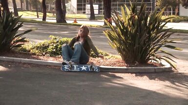 Two beautiful trannies Amy Daly and Joanna Jet fuck each other in the ass on the bed - 1 image