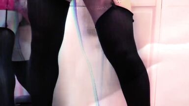 Kandi In Red Lace Stripper's Feet Get Fucked in High Heels