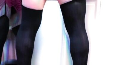 Kandi In Red Lace Stripper's Feet Get Fucked in High Heels - 7 image