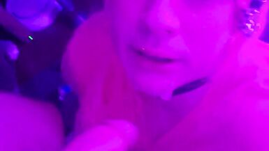 Watch this amateur slut gag on a big cock before getting face fucked and taking a cumshot