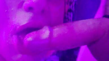 Watch this amateur slut gag on a big cock before getting face fucked and taking a cumshot