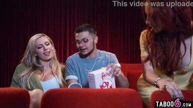 Jade Venus and her busty lesbian buddy team up to destroy a shocked dude's tight pussy - 3 image