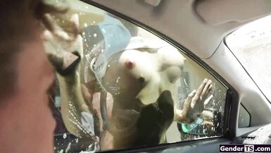 Gracie Jane and her hot friend want to wash every car in sight - 2 image
