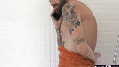 Watch how this ebony stepdaughter gets pounded by her stepdad's big cock while her stepdad watches! - 1 image