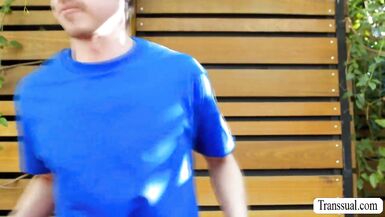 Stepmom catches stepdaughter in the act & fucks her hard with her big tits bouncing