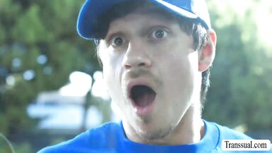 Stepmom catches stepdaughter in the act & fucks her hard with her big tits bouncing