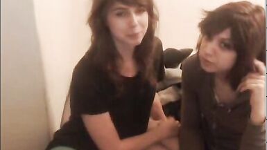 Watch these hot babes get down and dirty in this steamy shemale video