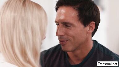 Watch this hot shemale babe get pounded hard in her tight ass and mouth - 3 image