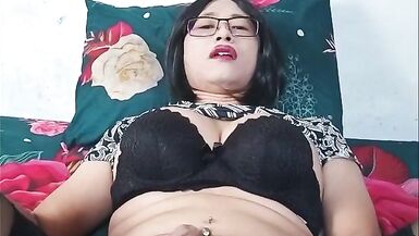 Watch young TS masturbate & cum hard with her big tits and squirting pussy - 5 image