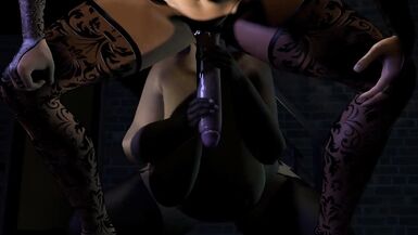 Big black lady gives Futa Ladyboy a rim job in hot 3D action - 15 image