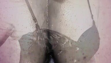 Watch this hot Brazilian Sissy shemale pump her tight little butt pipe with intense anal pleasure