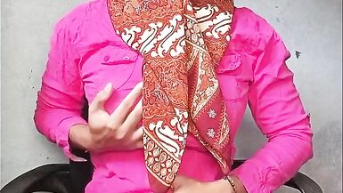 Watch Tgirl Masturbate in Hijab with her Big Tits and Squirt!