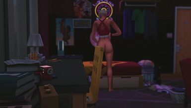 Sims 4 Freshman Roommate WTIH DICK gets her ass drilled by a hot futa in hot anal action - Sims 4 - 6 image