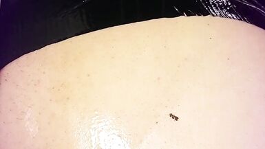 Kandidoes double dildo anal play with a screaming girlfriend in high heels and collar - 12 image