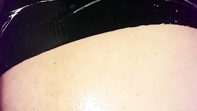 Kandidoes double dildo anal play with a screaming girlfriend in high heels and collar - 13 image