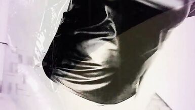 Kandidoes double dildo anal play with a screaming girlfriend in high heels and collar