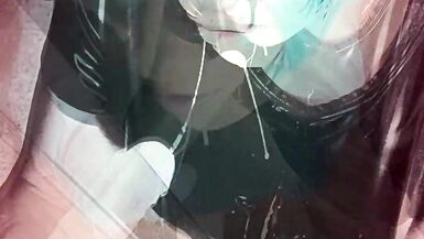 Sissy slut with collar fetish deepthroats & licks nasty dick like a fish out of water - 3 image