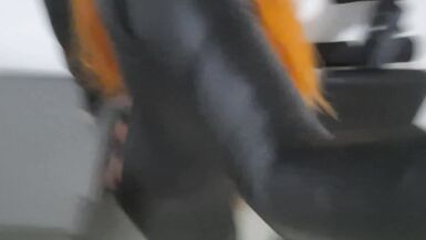 Bubble Ass TS Black Widow gets her tight ass drilled during secret Mission with dildo & creampie