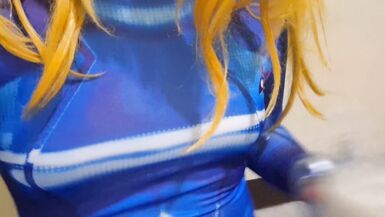 Watch Anal Gaped TS in cosplay fucking his ass and jerking off until she cums - 2 image