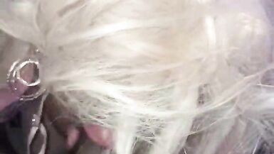 Pretty TS girl with blonde hair gets her holes drilled by a BBC - 6 image