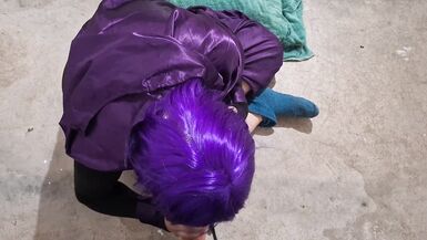 Raven Femboy Anal Creampie & Doggystyle Fucked with Inflatable Dildo - 9 image