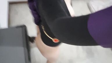 Watch Small Penis Shemale Raven Anal Fucking Her White Ass with BBC Dildo - 11 image