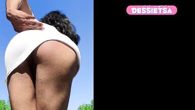 Watch the stunning Shemale Dessietsa in first-time anal masturbation video!