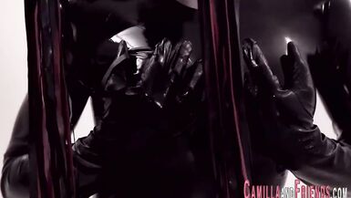 Kinky Latin Tranny takes it in the ass with a cumshot