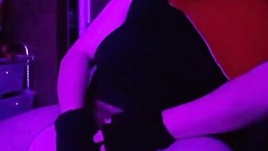 Foxy FtM Boyfrends self on Knotted Sextoy with Satisfyr and Cums - 11 image