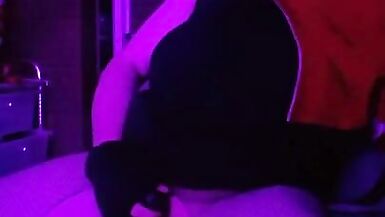 Foxy FtM Boyfrends self on Knotted Sextoy with Satisfyr and Cums - 12 image