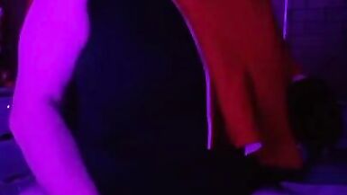 Foxy FtM Boyfrends self on Knotted Sextoy with Satisfyr and Cums - 14 image