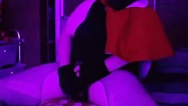 Foxy FtM Boyfrends self on Knotted Sextoy with Satisfyr and Cums - 9 image