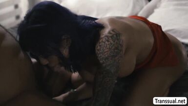 TS Foxxy acquires copulates by her Stepsisters bf - 5 image