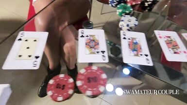 HARD ANAL AFTER LOSING A WAGER IN POKER GAME-CUM INSIDE A-HOLE - SWAMATEURCOUPLE - 2 image