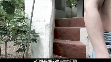 LatinLeche - Tattooed Boy Bonks A Hot Latino Chap Outdoors - 5 image