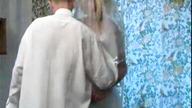 Here comes the sissy trap dude bride drilled at wedding day - 1 image