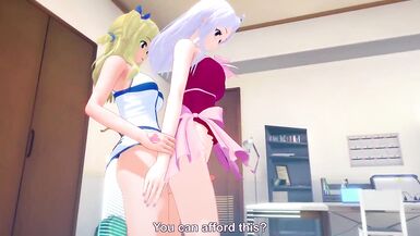 Fairy Tail: Shemale Hentai Lucy x Mirajane two - 2 image
