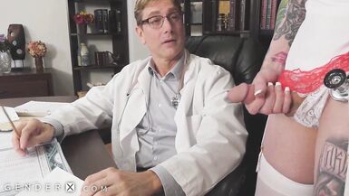 GenderX - Doctor's Face & Arse Pumped By Trans Nurse