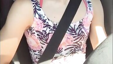 Trans Driving and JO. Busted a Load at the Park. - 5 image