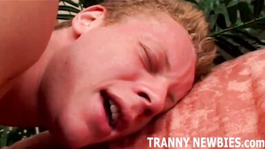 I will drive my large transsexual shlong unfathomable in your butt - 3 image