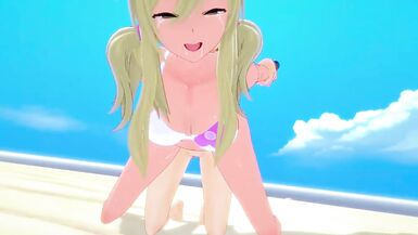 One Piece x Fairy Tail: Shemale Hentai Nami Fuck Lucy - 10 image